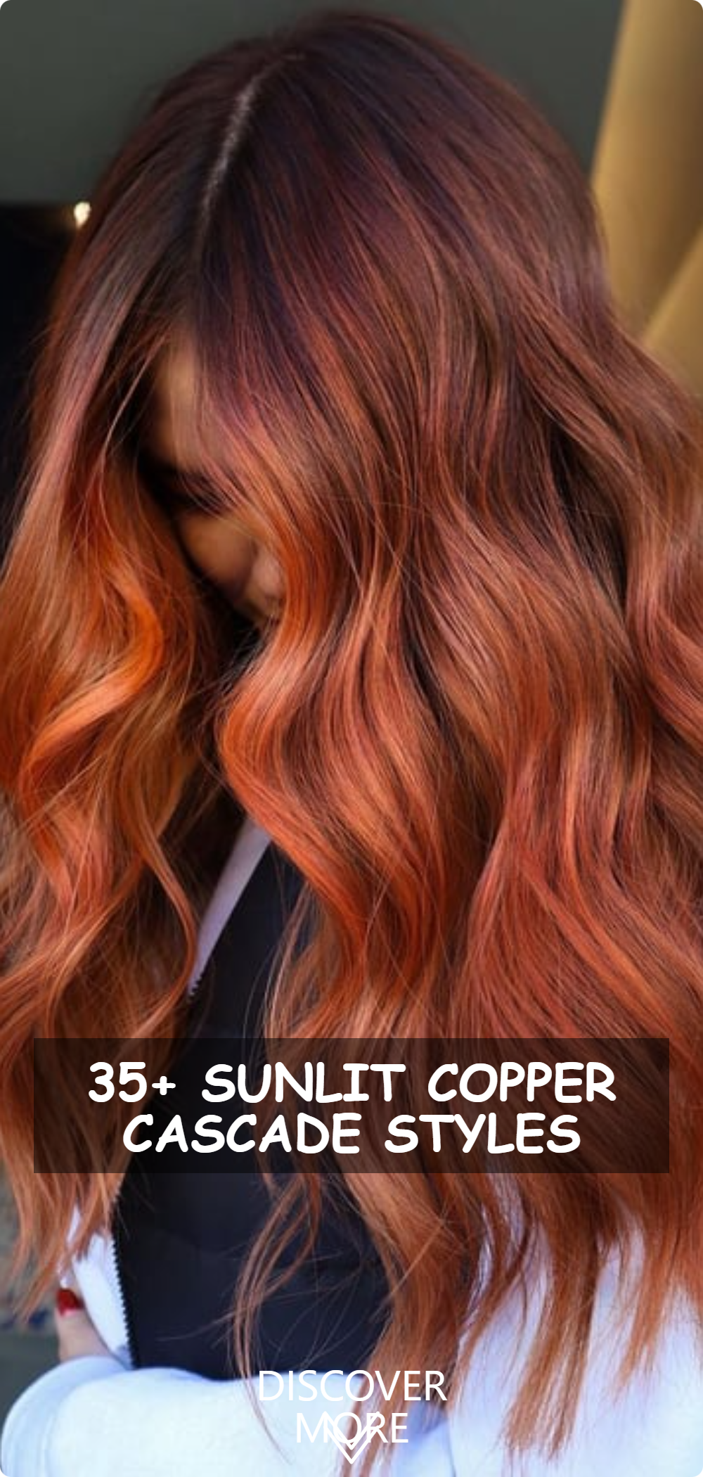 Sunlit Copper Cascade