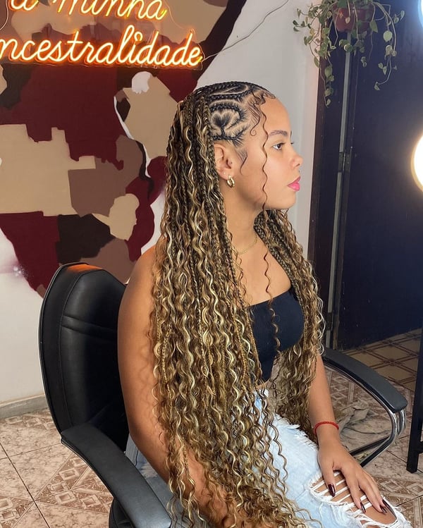 Golden Curl Infused Braids