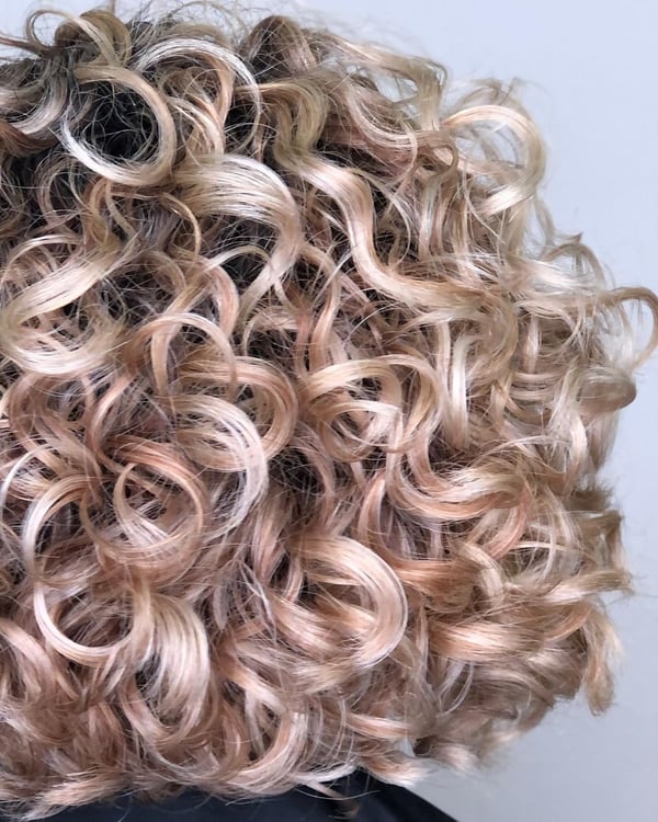 Bouncy Curly Blonde