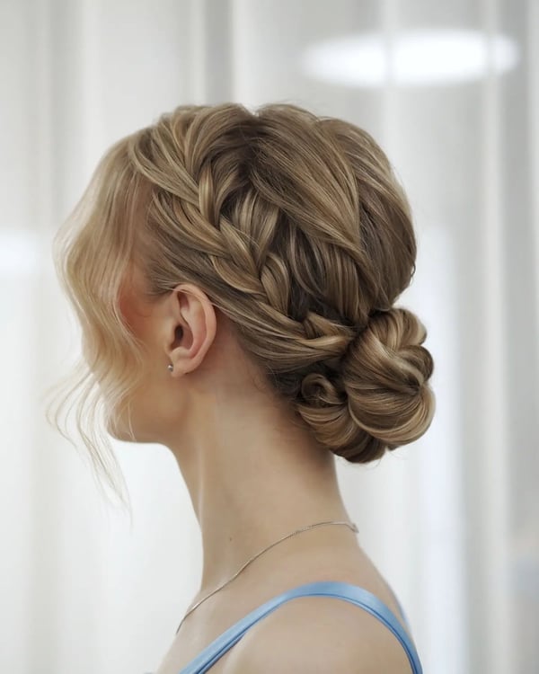 Celebrity-Inspired Braided Updo