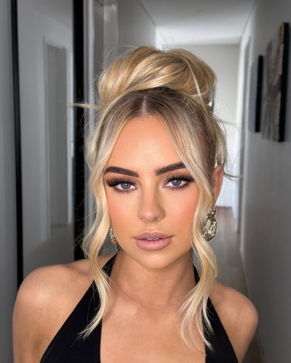 Celebrity Blonde Updo