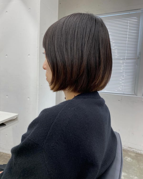 Classic Brunette Bob with Texture