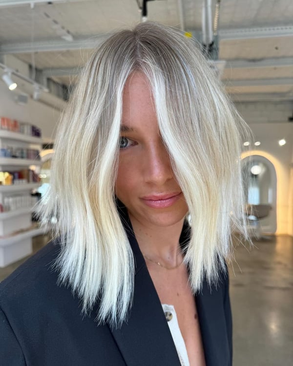 Platinum Bob with a Hint of Edge