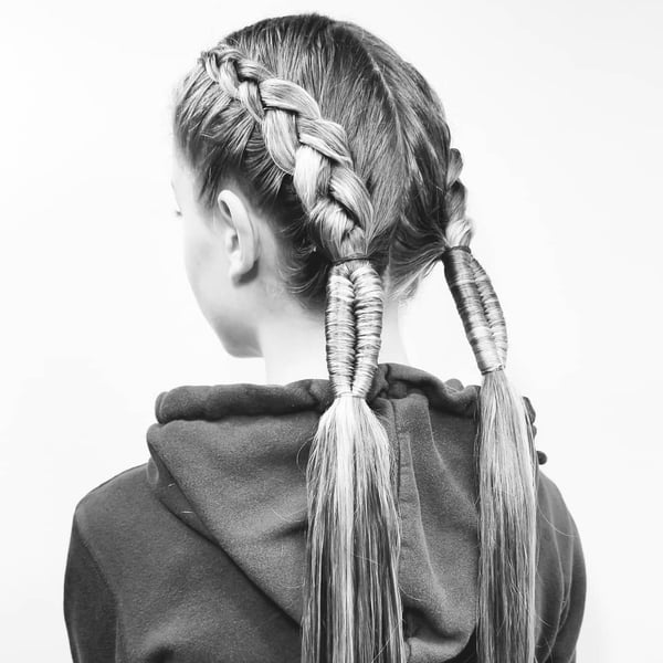 Sporty Braid Pigtails