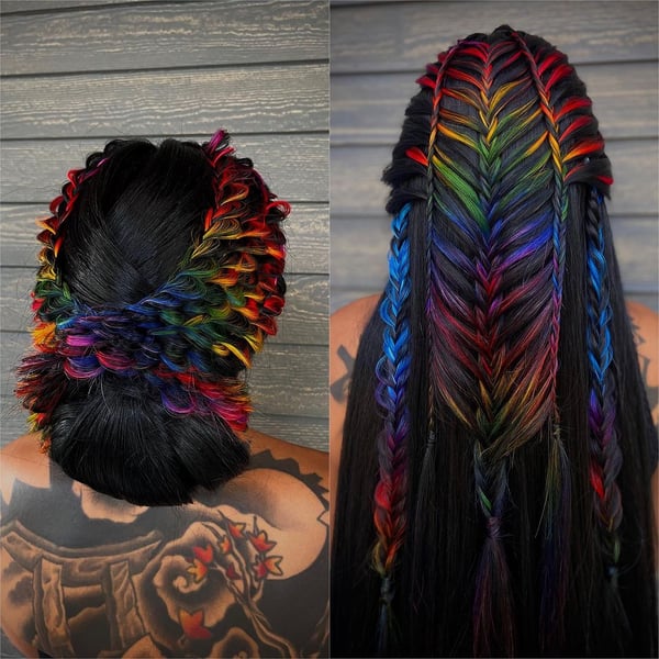 Rainbow Braid Extravaganza
