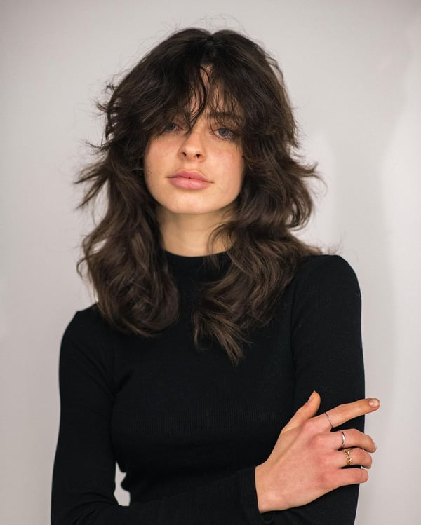 Effortlessly Chic: The Tousled Wolf Cut