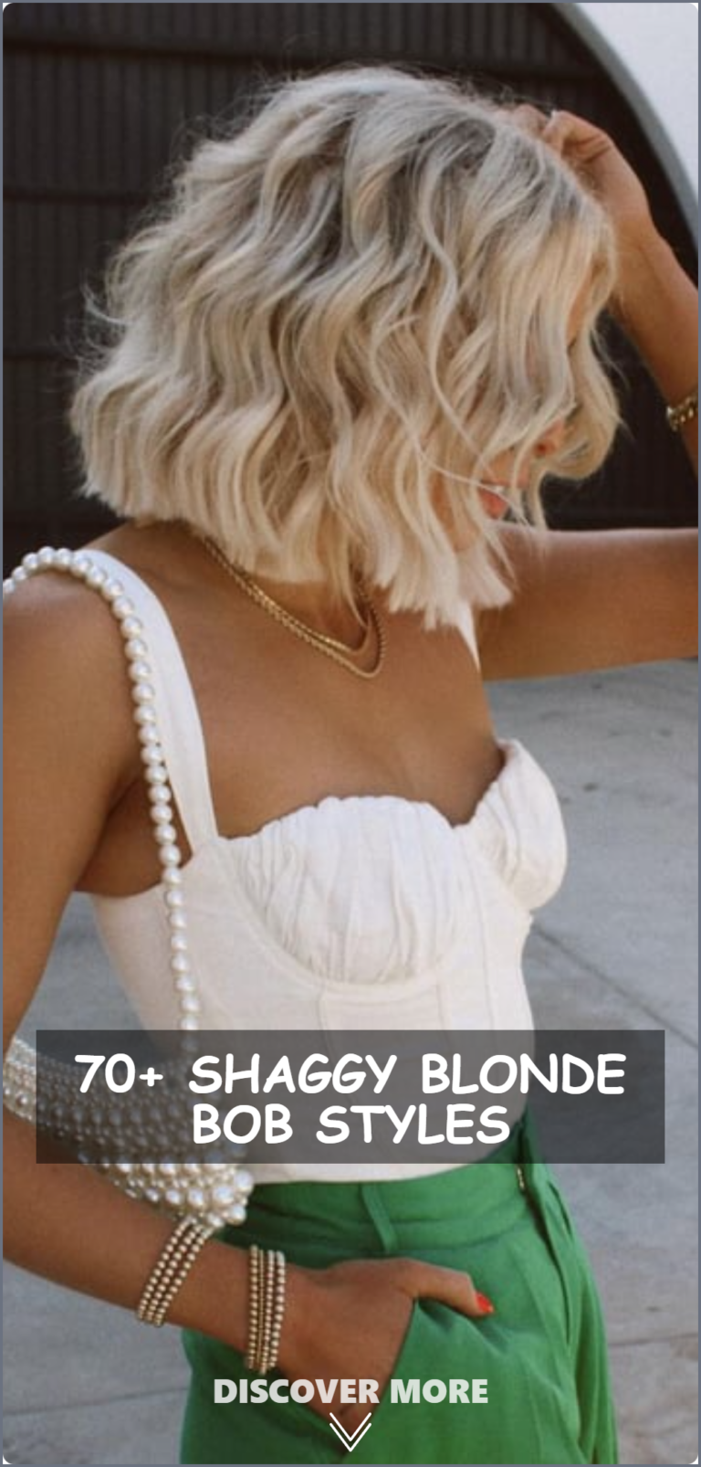 Shaggy Blonde Bob
